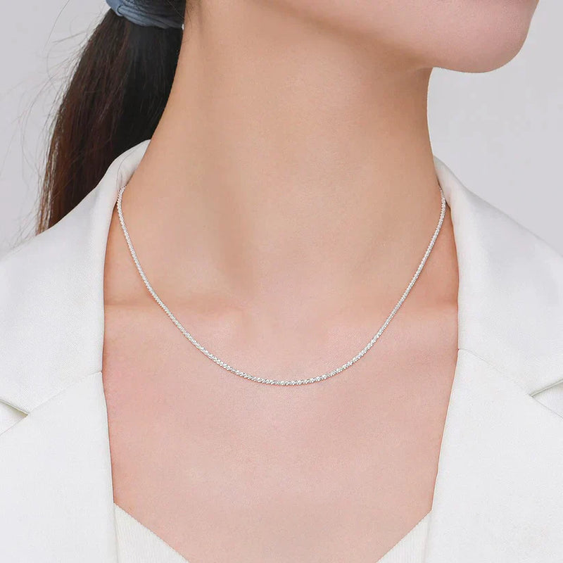 Collier Féminin en Argent Reflet des Étoiles